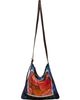 Dries Van Noten Dries Van Noten Red & Blue Medium Scarf Print Shoulder Bag - 1