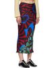 Dries Van Noten Dries Van Noten Red & Blue Printed Midi Skirt - 2