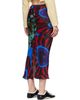 Dries Van Noten Dries Van Noten Red & Blue Printed Midi Skirt - 3
