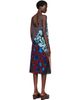 Dries Van Noten Dries Van Noten Red & Blue Printed Slip Midi Dress - 3
