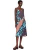 Dries Van Noten Dries Van Noten Red & Blue Printed Slip Midi Dress - 4