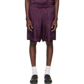 Dries Van Noten Dries Van Noten Red & Purple Viscose Shorts