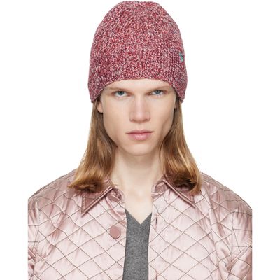 Dries Van Noten Dries Van Noten Red Embroidered Beanie
