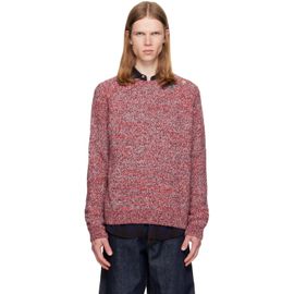 Dries Van Noten Dries Van Noten Red Embroidered Flowers Wool Sweater