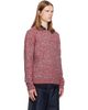 Dries Van Noten Dries Van Noten Red Embroidered Flowers Wool Sweater - 2