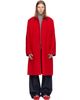 Dries Van Noten Dries Van Noten Red Wool Bouclé Coat - 1