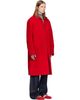 Dries Van Noten Dries Van Noten Red Wool Bouclé Coat - 2