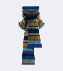 Dries Van Noten Dries Van Noten Ribbed-knit striped wool scarf