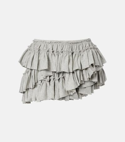 Dries Van Noten Dries Van Noten Ruffled asymmetric cotton miniskirt