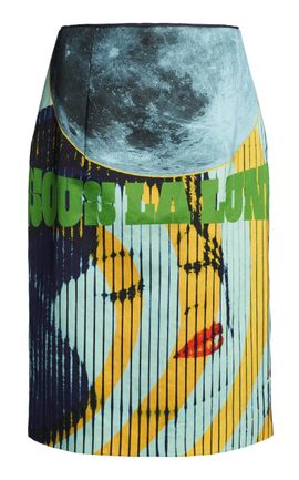 Dries Van Noten Dries Van Noten Sarona Printed CottonBlend Midi Skirt