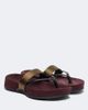 Dries Van Noten Dries Van Noten Satin and leather thong sandals - 1