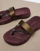Dries Van Noten Dries Van Noten Satin and leather thong sandals - 5