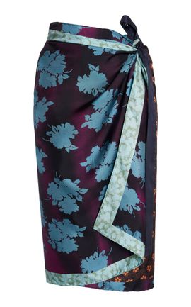 Dries Van Noten Dries Van Noten Scarfy Silk Wrap Skirt