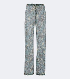 Dries Van Noten Dries Van Noten Semi-sheer floral wide-leg pants