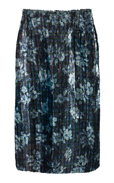 Dries Van Noten Dries Van Noten Sentista Embellished Midi Skirt