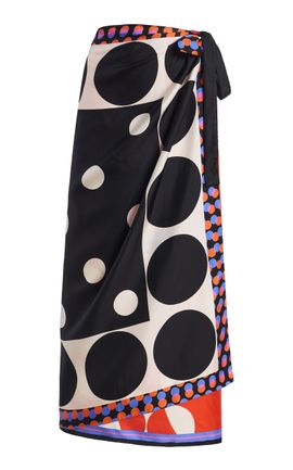 Dries Van Noten Dries Van Noten Silk Maxi Wrap Skirt