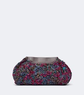 Dries Van Noten Dries Van Noten Small embellished leather-trimmed clutch
