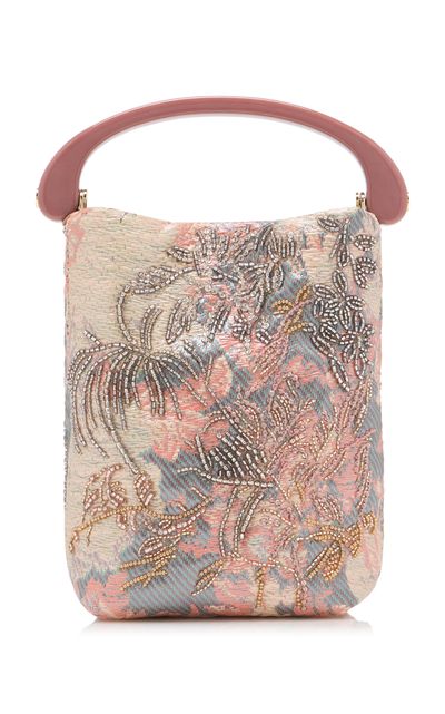 Dries Van Noten Dries Van Noten Small Embroidered Bag With Resin Handle