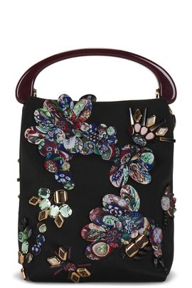 Dries Van Noten Dries Van Noten Small Embroidered Resin Handle Crossbody Bag
