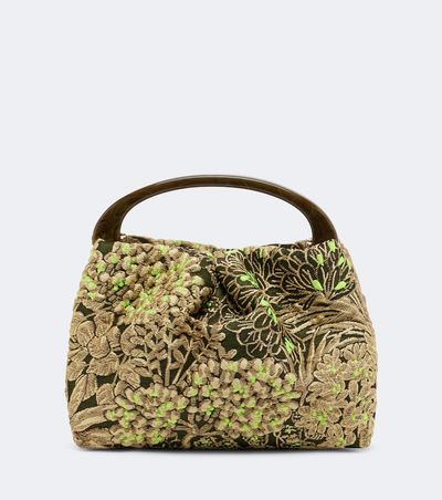 Dries Van Noten Dries Van Noten Small floral jacquard top-handle bag