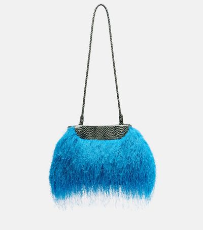 Dries Van Noten Dries Van Noten Small leather-trimmed crossbody bag