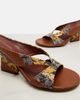 Dries Van Noten Dries Van Noten Snake-effect leather wedge sandals - 6