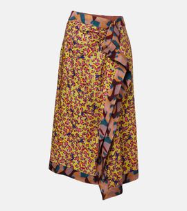 Dries Van Noten Dries Van Noten Sole printed midi skirt