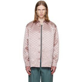 Dries Van Noten Dries Van Noten SSENSE Exclusive Pink Quilted Silk Jacket