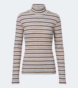 Dries Van Noten Dries Van Noten Striped cotton-blend turtleneck sweater