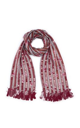 Dries Van Noten Dries Van Noten Striped Sequin Scarf