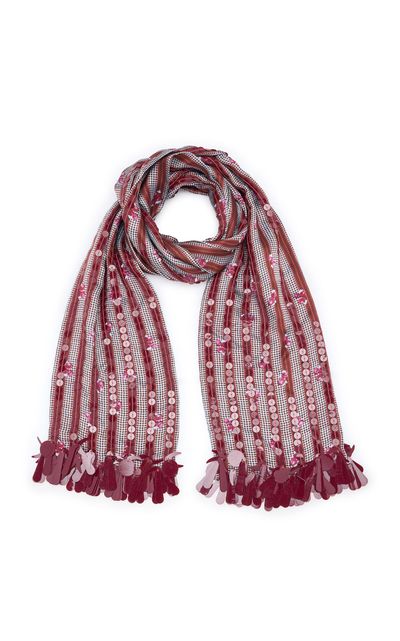 Dries Van Noten Dries Van Noten Striped Sequin Scarf