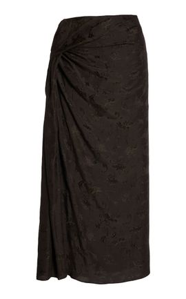 Dries Van Noten Dries Van Noten Suma Bis Draped Midi Skirt