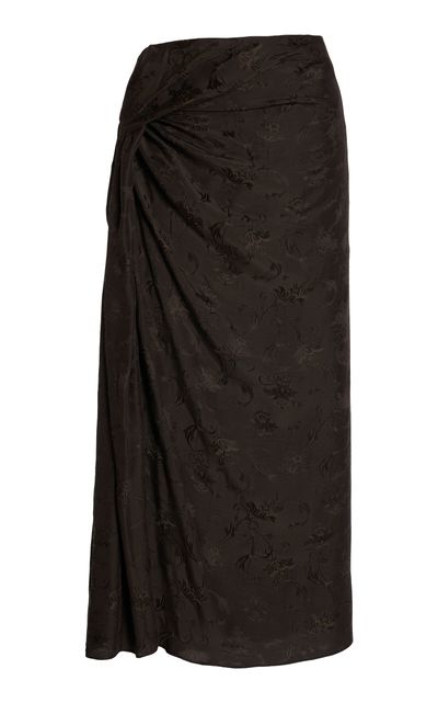 Dries Van Noten Dries Van Noten Suma Bis Draped Midi Skirt