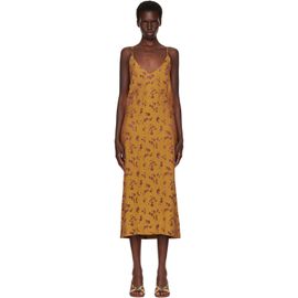 Dries Van Noten Dries Van Noten Tan Jacquard Midi Dress