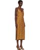 Dries Van Noten Dries Van Noten Tan Jacquard Midi Dress - 2
