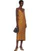 Dries Van Noten Dries Van Noten Tan Jacquard Midi Dress - 4