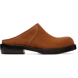 Dries Van Noten Dries Van Noten Tan Suede Clog Loafers