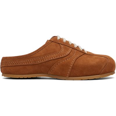 Dries Van Noten Dries Van Noten Tan Suede Mule Loafers