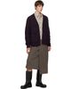 Dries Van Noten Dries Van Noten Taupe Pleated Wool Kilt - 4