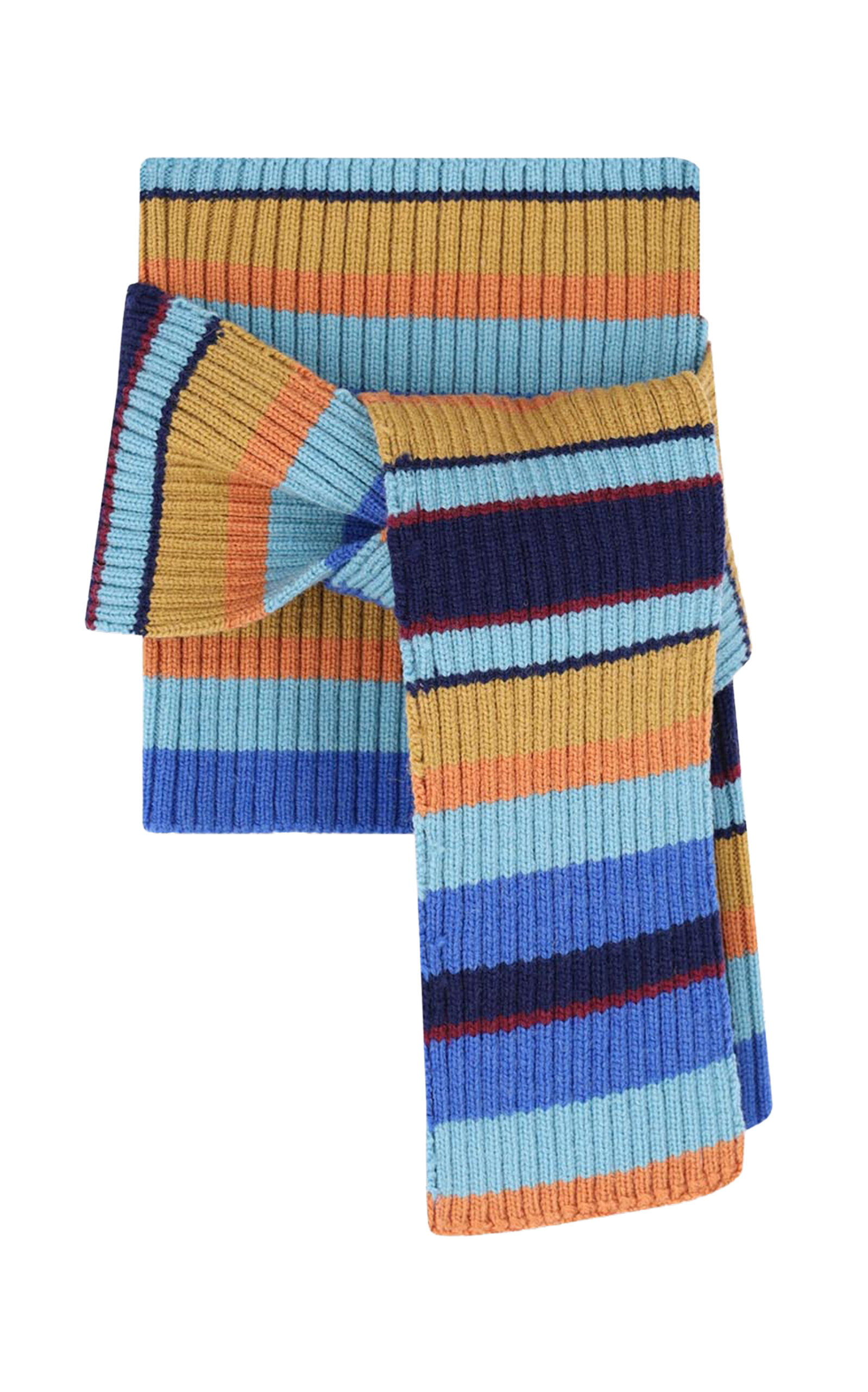 Dries Van Noten Dries Van Noten Tophe Striped Wool Scarf