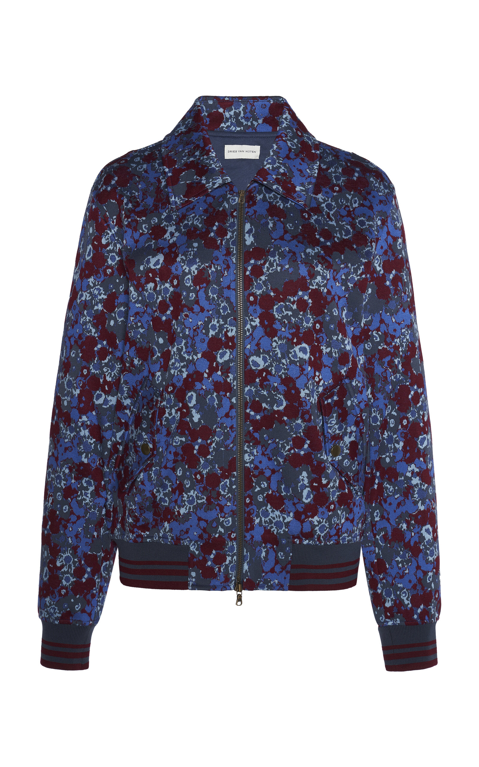 Dries Van Noten Dries Van Noten Venla WoolSilk Bomber Jacket