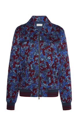 Dries Van Noten Dries Van Noten Venla WoolSilk Bomber Jacket