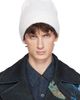 Dries Van Noten Dries Van Noten White Alpaca Blend Beanie - 1