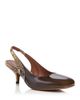 Dries Van Noten Dries Van Noten Women's Snake Embossed & Patent Leather Slingback Pumps - 1