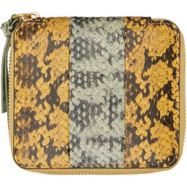 Dries Van Noten Dries Van Noten Yellow & Green Leather Wallet