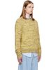 Dries Van Noten Dries Van Noten Yellow Embroidered Flowers Wool Sweater - 2