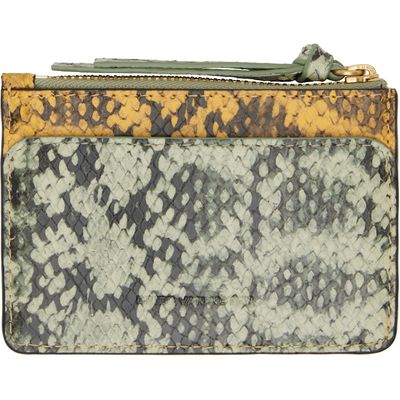 Dries Van Noten Dries Van Noten Yellow Leather Card Holder