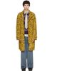 Dries Van Noten Dries Van Noten Yellow Oversized Printed Parka Coat - 1