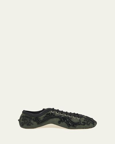 Dries Van Noten Embroidered Ballerina Sneakers