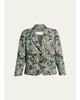 Dries Van Noten Floral Jacquard SIngle-Breasted Shrunken Jacket - 1